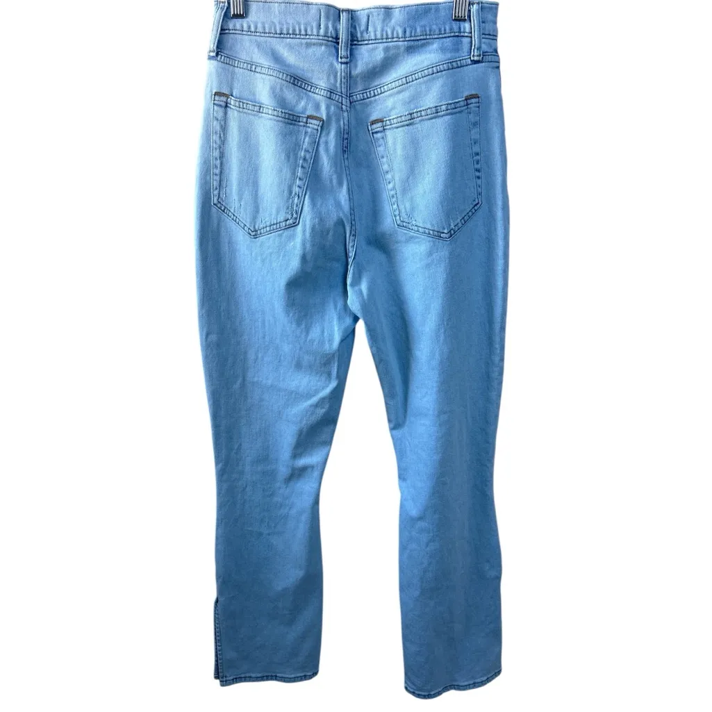 Abercrombie Curve Love Slim Straight Ultra High Rise Split Hem Size 27 Short - Image 3