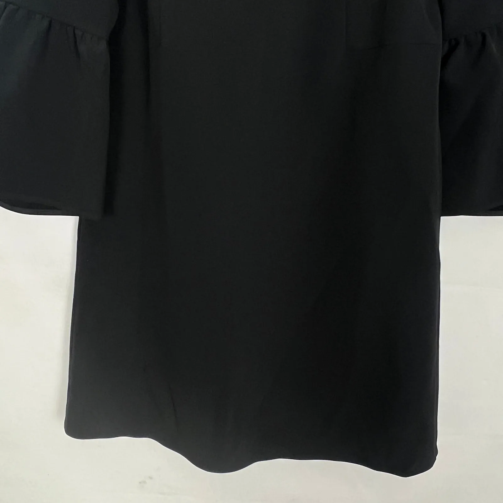 LaFayette 148 Marissa Shift Dress Womens 6 Bell Sleeve Party Cocktail Evening Black - Image 5