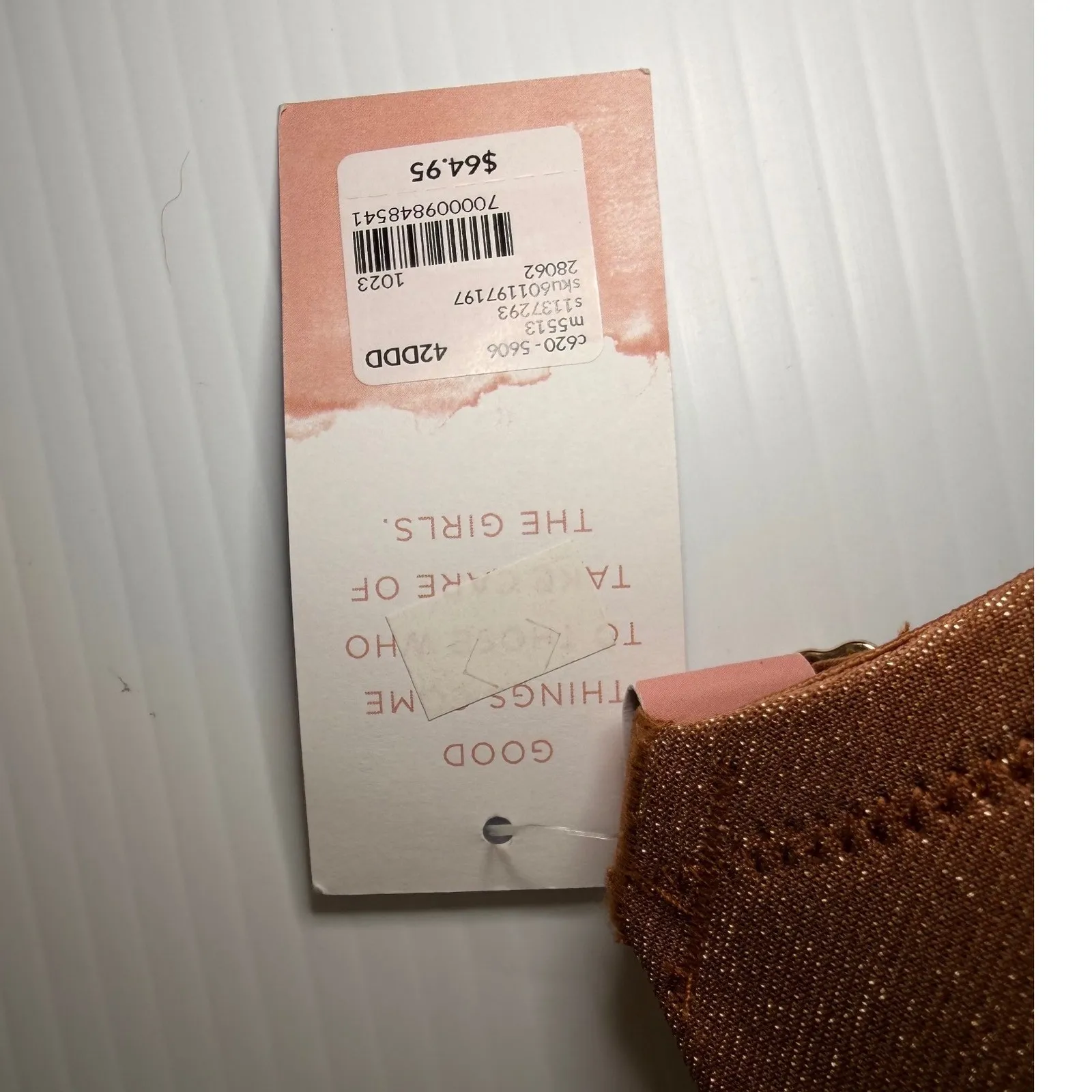 NWT Cacique Modern Collection Boost Plunge Bra Copper Sparkle 42DDD - Image 4