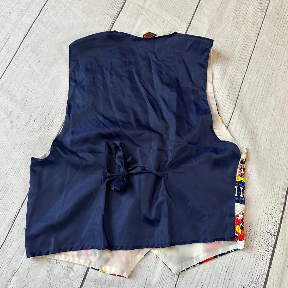 Vintage Mickey Unlimited patriotic red white blue vest - Image 4