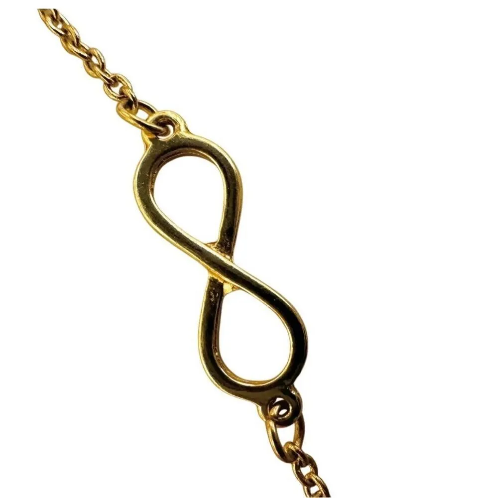 MDB Marina De Buchi Gold plated  infinity pendant necklace - Image 4