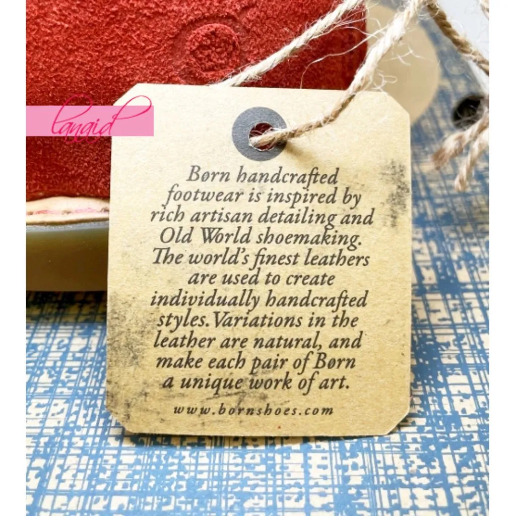 Born Iwa Red Aragosta Suede Leather Distressed Crossover Burnt Orange Sandals 6 - Image 11