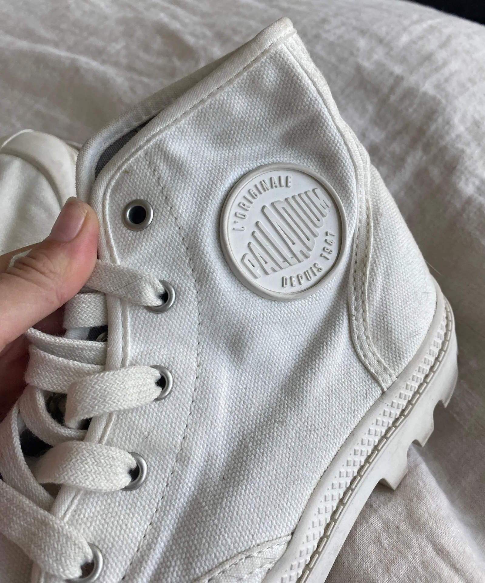 Palladium All White Platform Hightops - Image 2