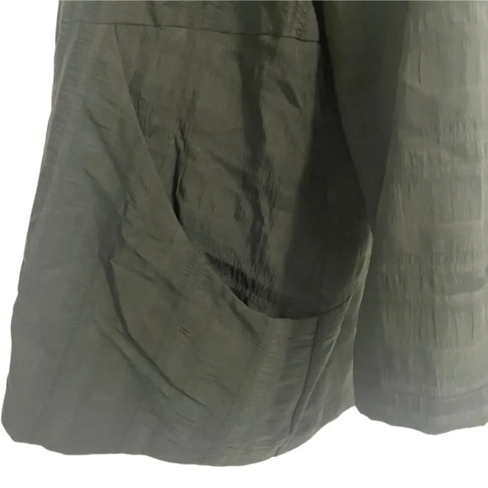 Niche Nilgun Derman Size XL Top Blouse Button Down Collared Buttons Boxy Artsy - Image 3