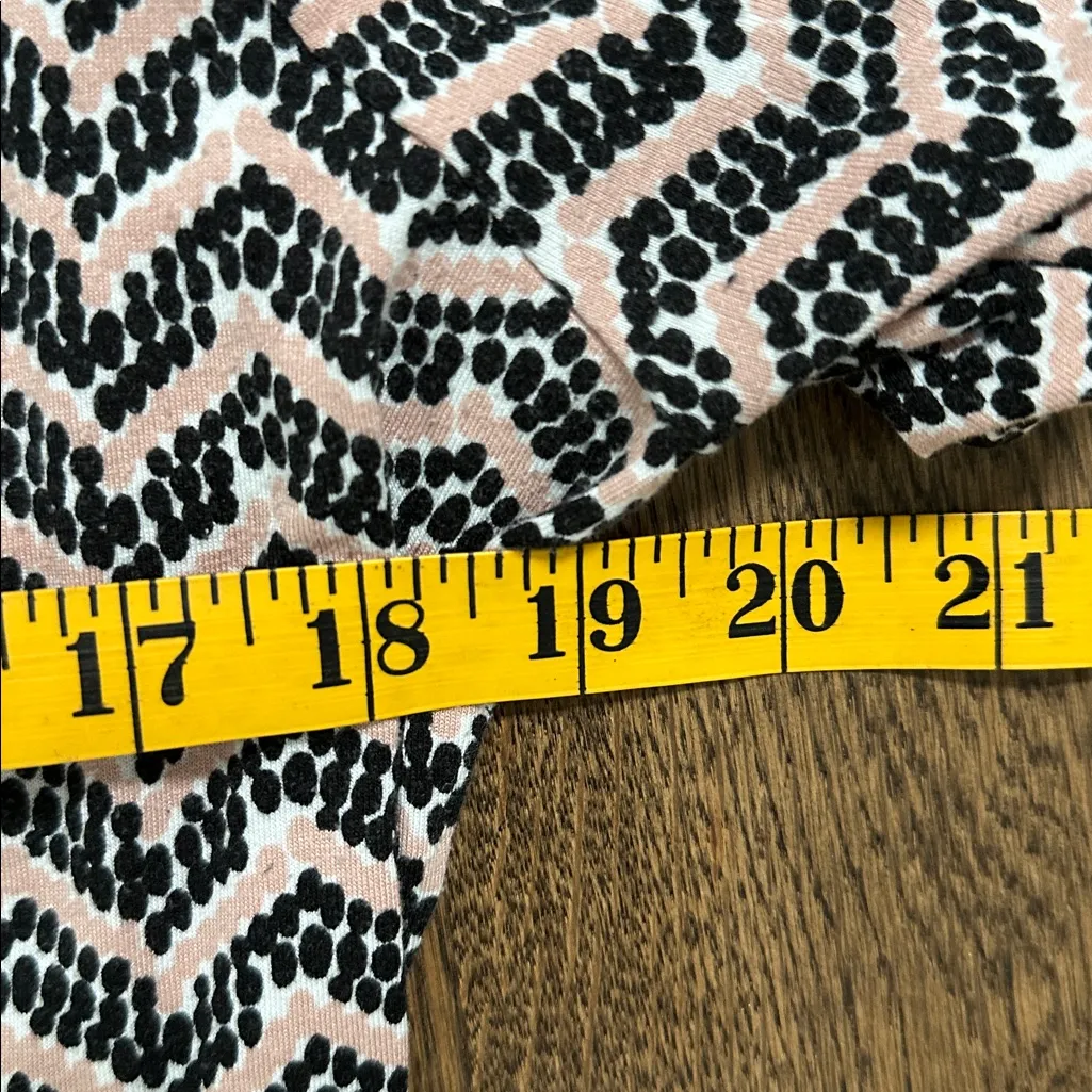 Boden Pink and Gray Chevron Dress size 12R Black - Image 5