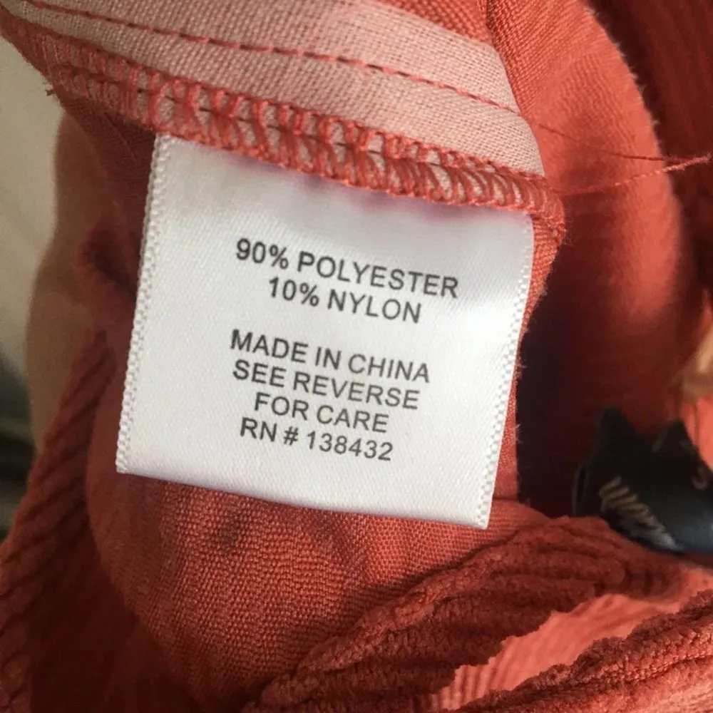 ModCloth As You Wish Cropped Wide Leg Jumpsuit Small NWT Sleeveless Corduroy - Image 9