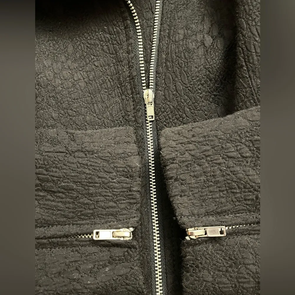 Cynthia Rowley Motorcycle Black Jacket - Image 4