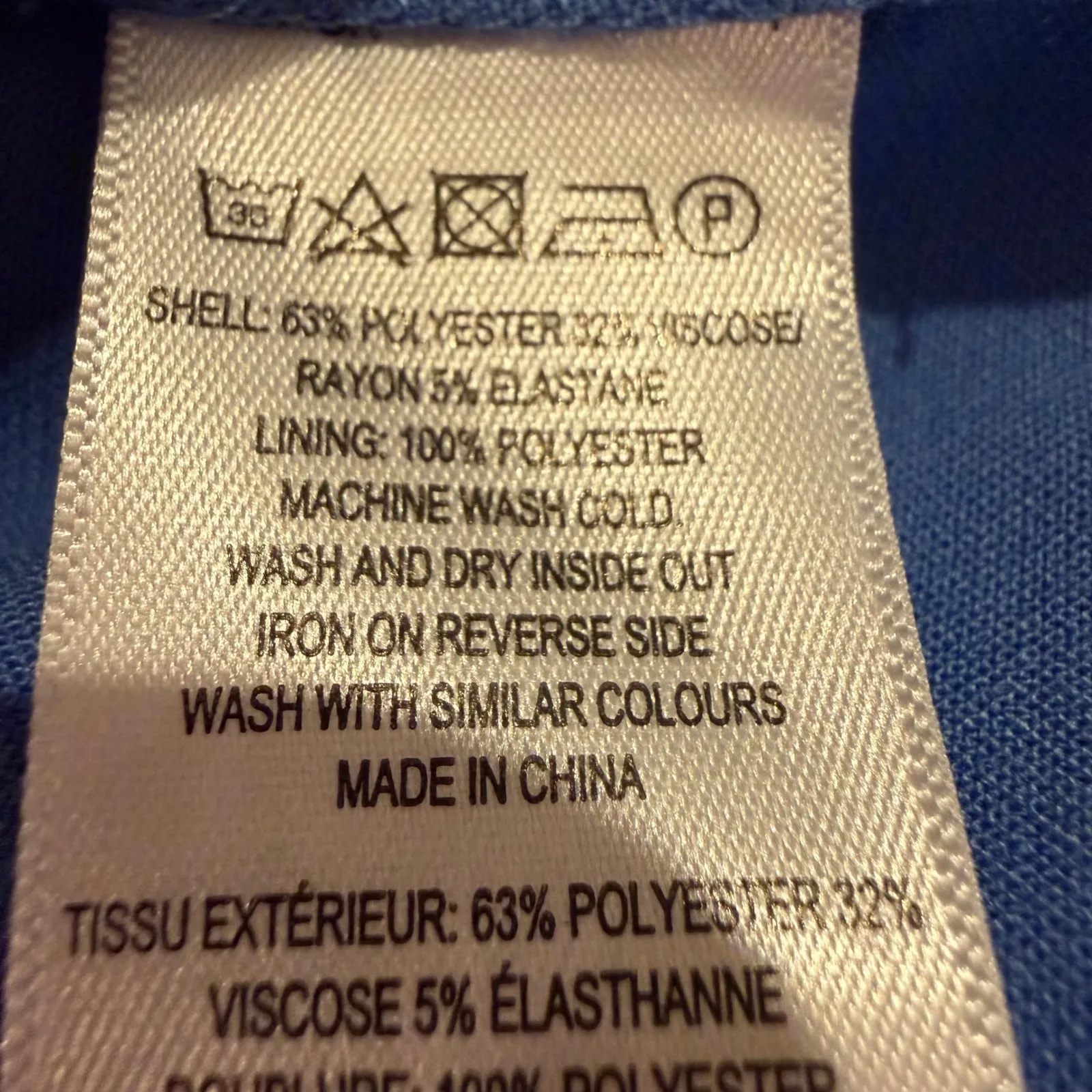 French Connection Whisper One Shoulder Envelope Mini Dress Women's 6 Blue Party‎ - Image 10