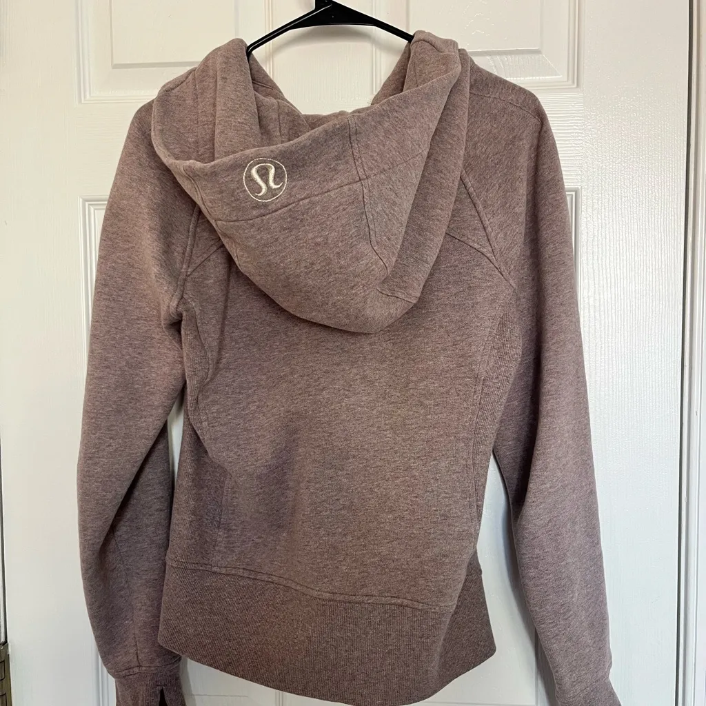 Lululemon Purple Women's Zip Sweatshirt with hood - Image 2