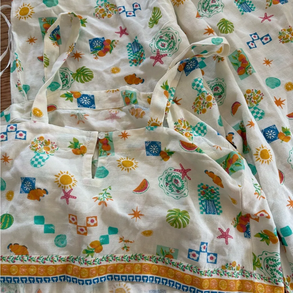 Midnight sky Linen matching set - Image 4