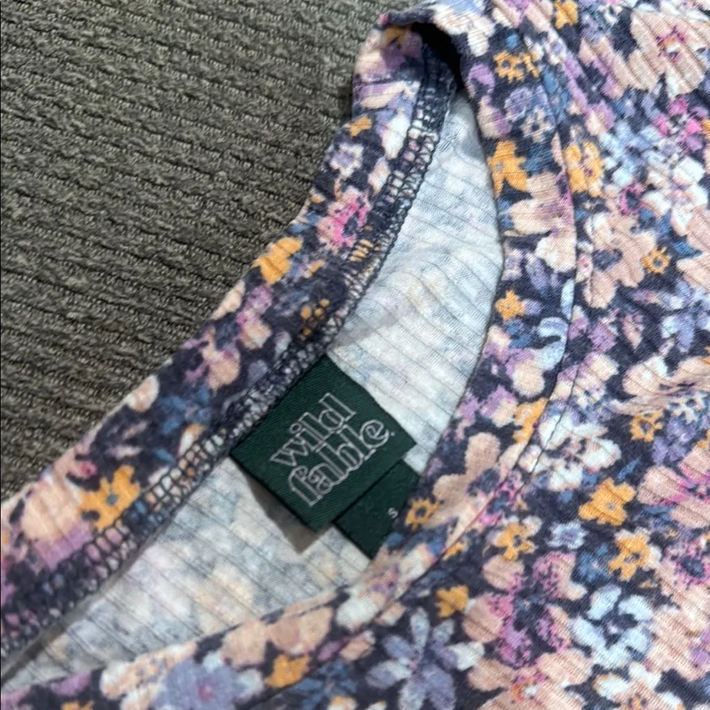 Wild Fable Multicolor Floral Tee - Image 2