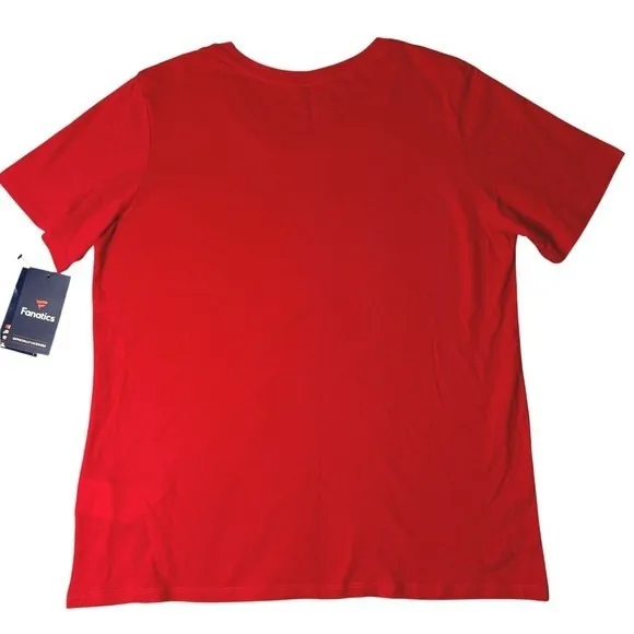 NEW Cleveland Guardians T-Shirt Womens‎ L Red Fanatics MLB Baseball Tee - Image 2