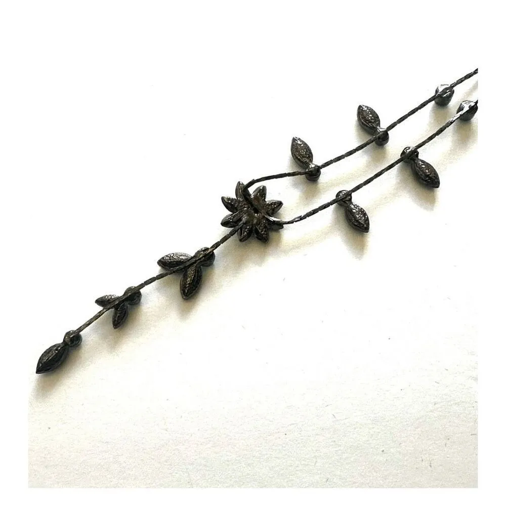 Park Lane blue rhinestone floral necklace - Image 4