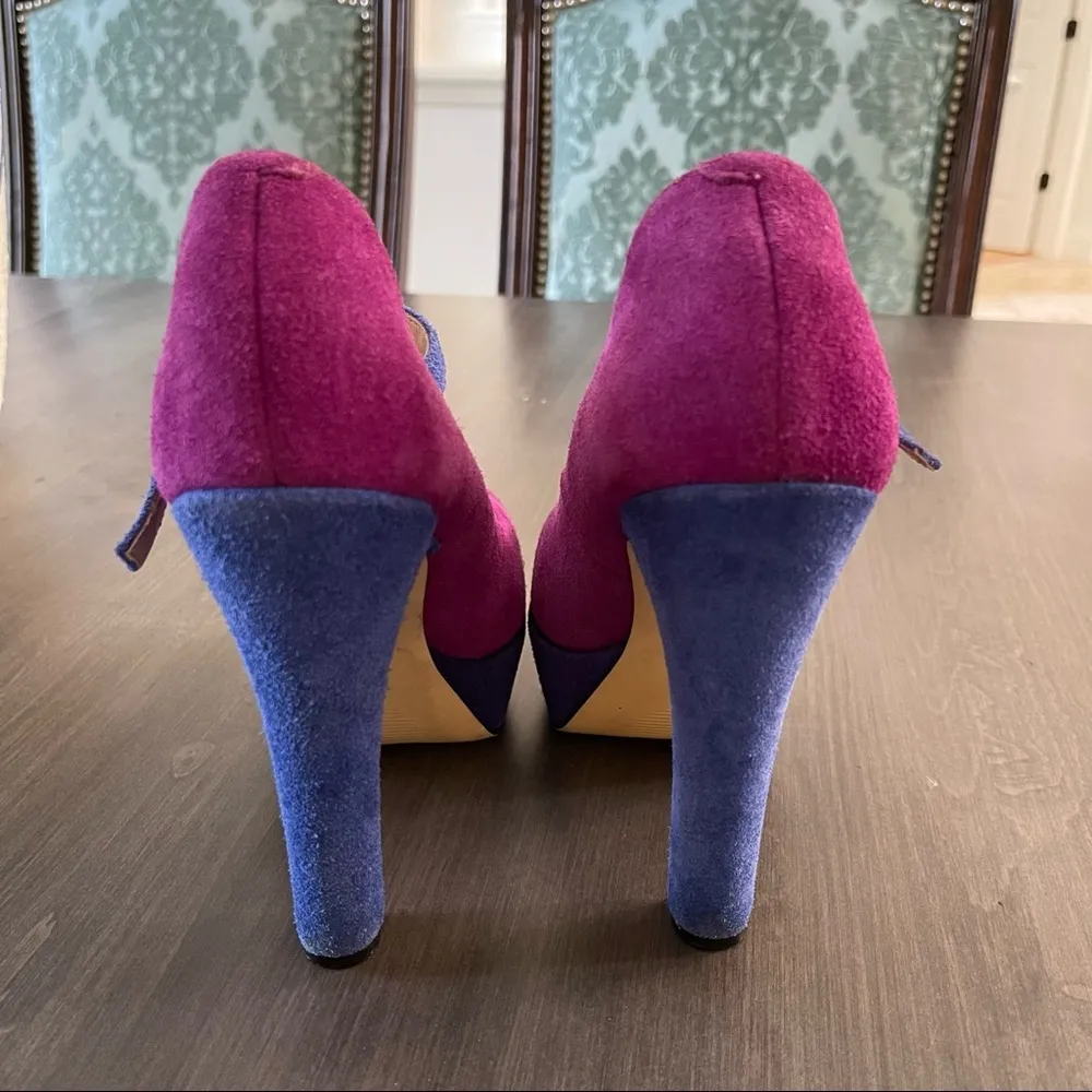 Steve Madden color block platform pumps heels - Image 4