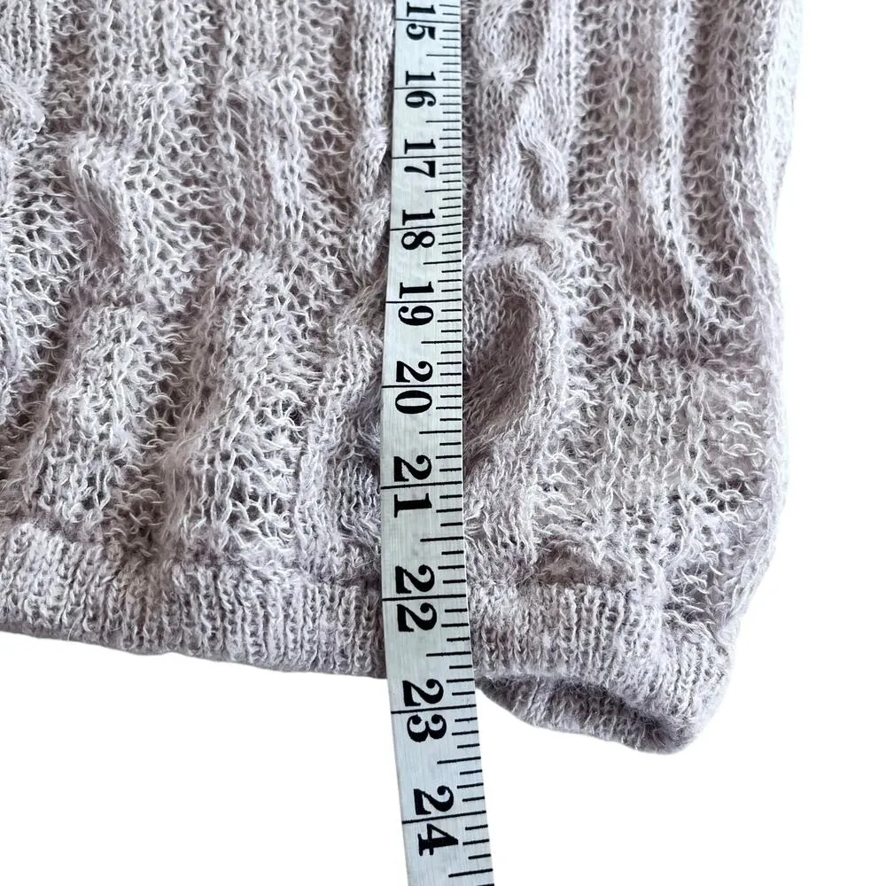 Free People Angel Soft Frappuccino Blush Pink Knit Pullover Sweater Size S NWT - Image 9