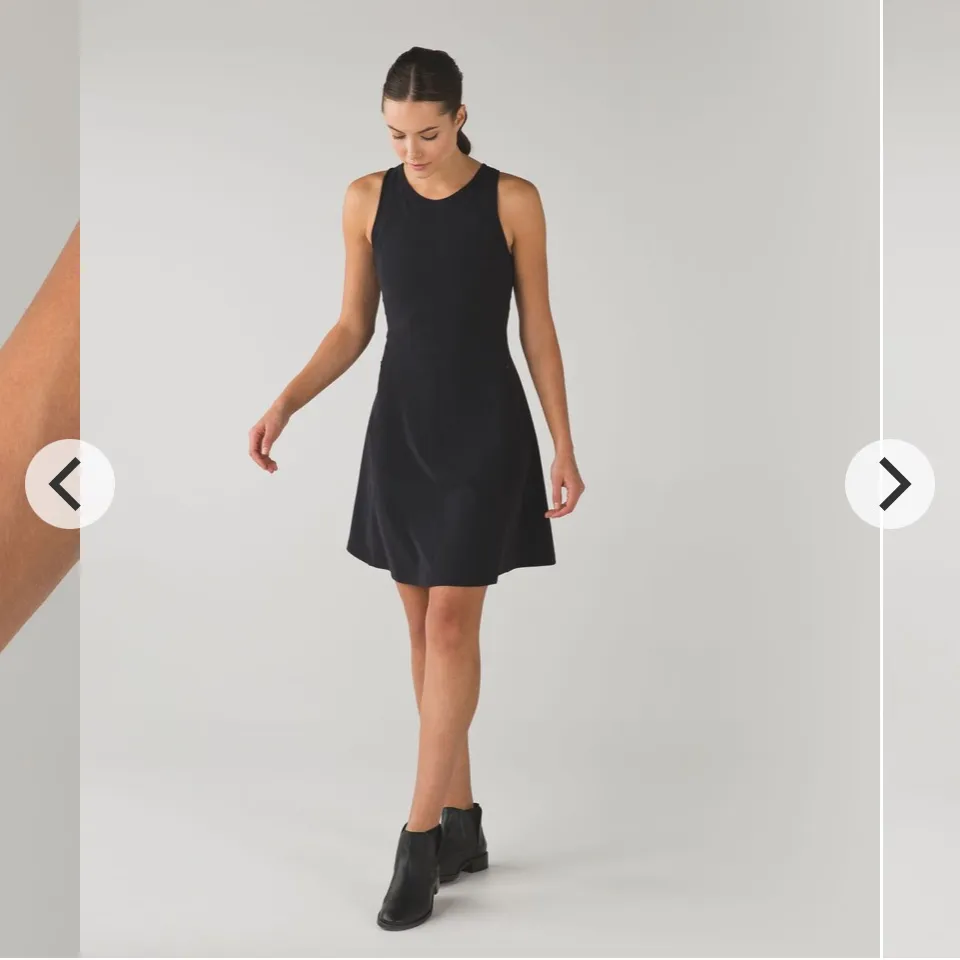 Lululemon &go Til Dawn
Dress Black  12 athletic workout yoga casual classic $168 - Image 6