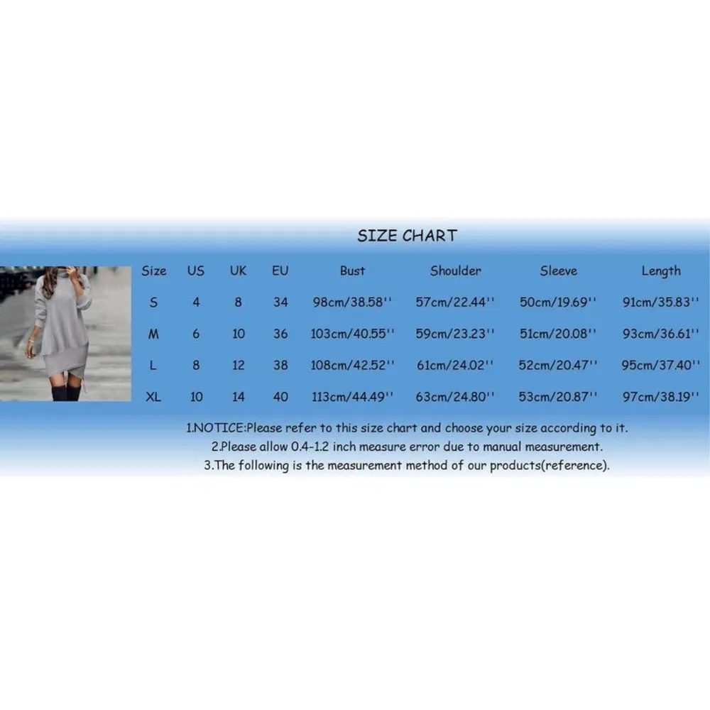 NEW Turtleneck Sweatshirt Dress M Size M - Image 5