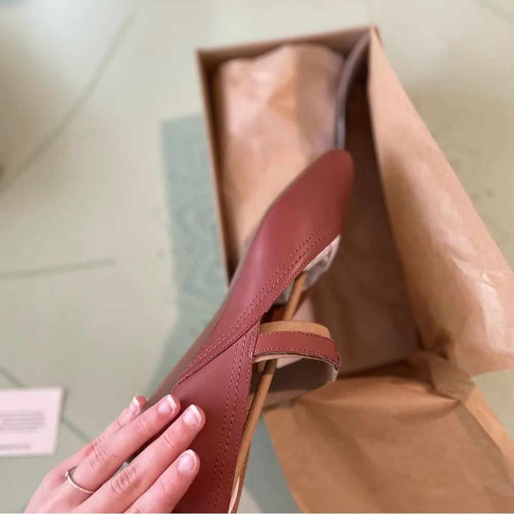 Lucky Brand Women's Albajane Mary Jane Ballet Flat Gold Accent in Henna sz 7.5 M - Image 8