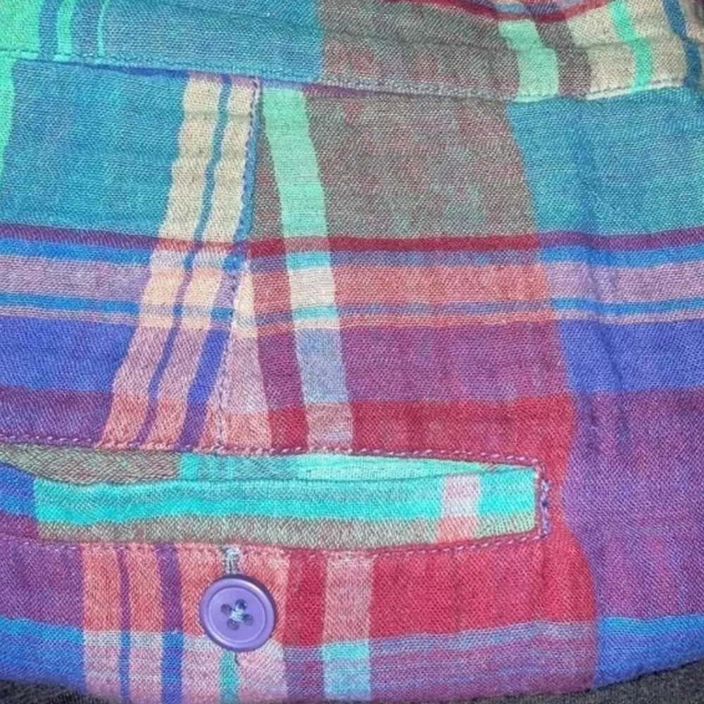 NWT Free People Isla Plaid Shorts Size 4 - Image 7