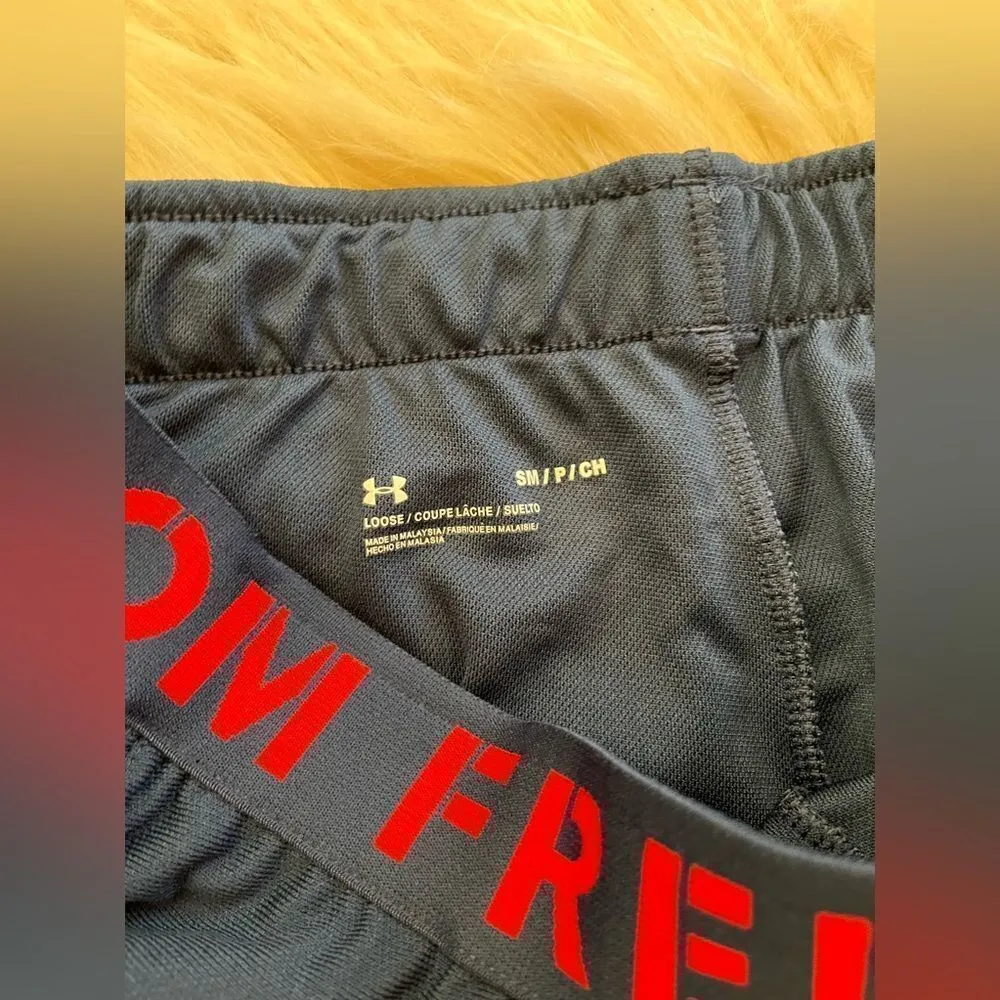 Under Armour navy and red freedom play up shorts sz small - Image 3