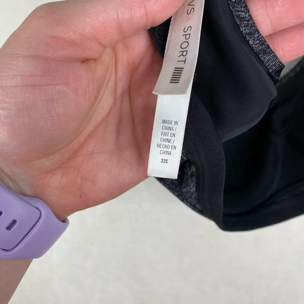 Victoria’s Secret Black Padded High Support Sports Bra No Underwire Size 32C - Image 3