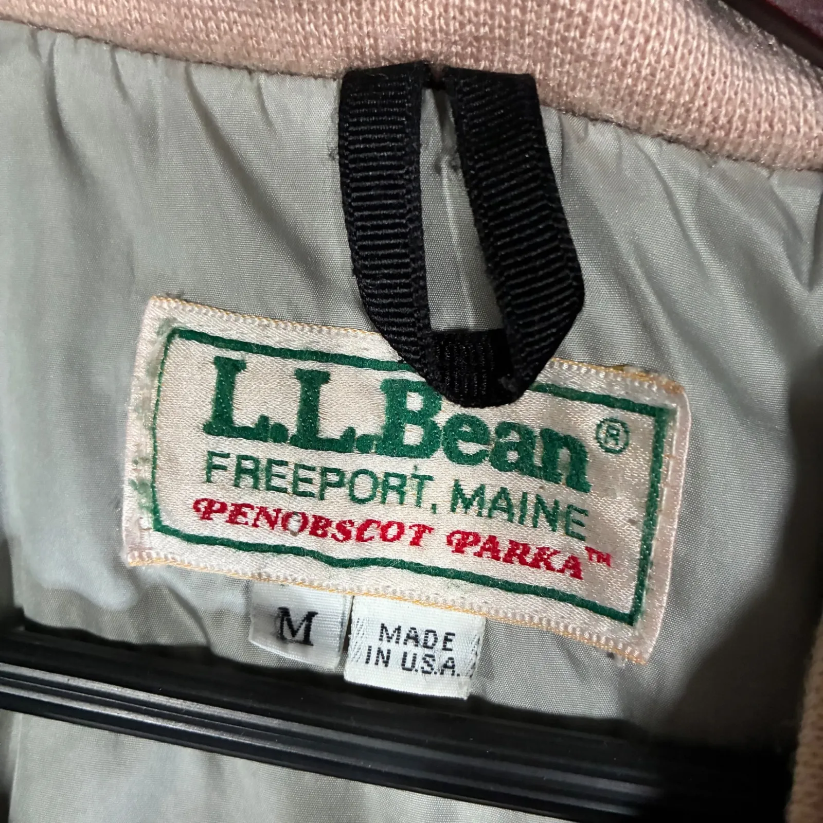 VTG LL Bean Penobscot Parka Jacket Insulated Outdoor Women's M Tan Size M - Image 7