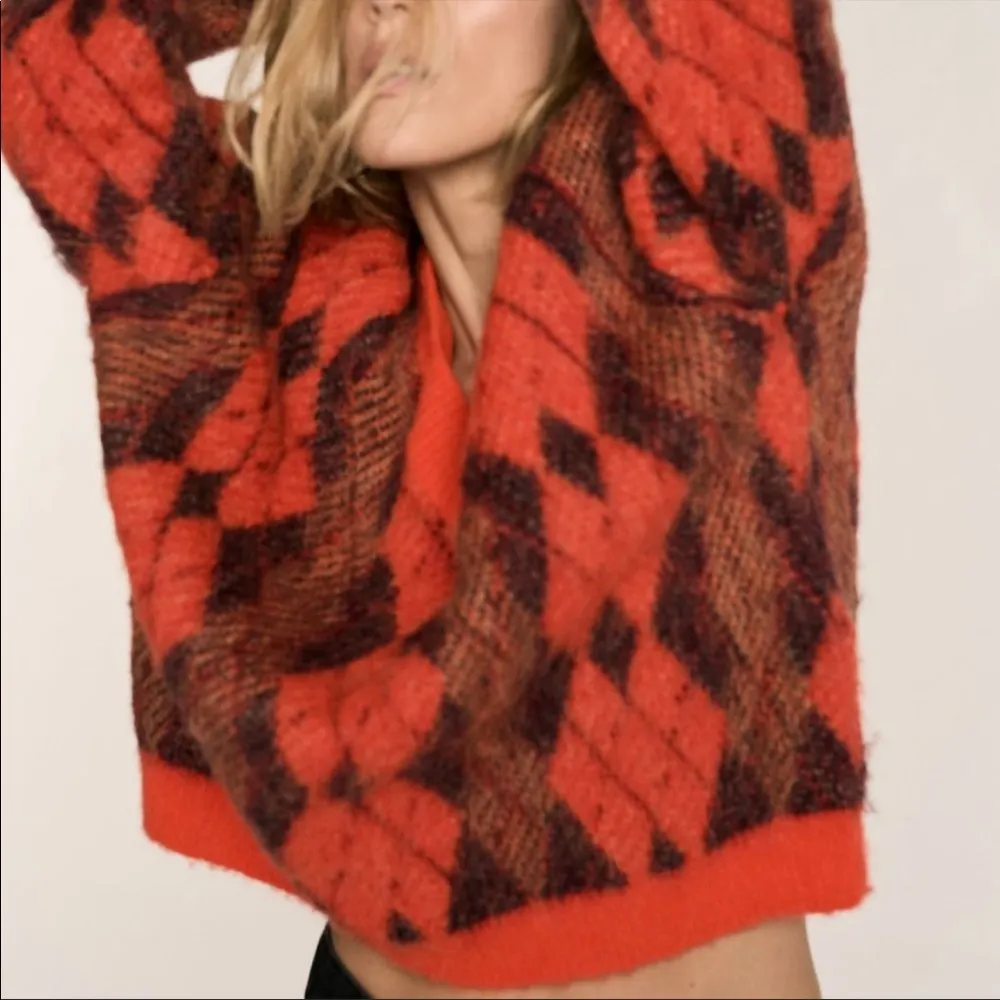Zara knit argyle sweater - Image 7