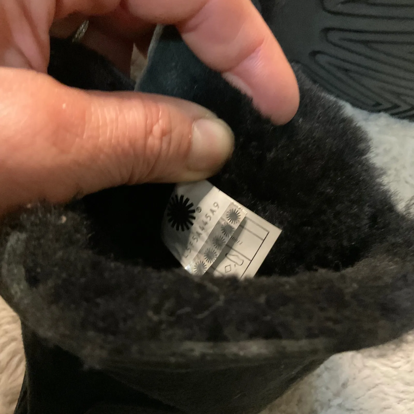 UGG‎ Booties Size 7 Black Naiyah Suede Tie Back Sterling Womens - Image 9