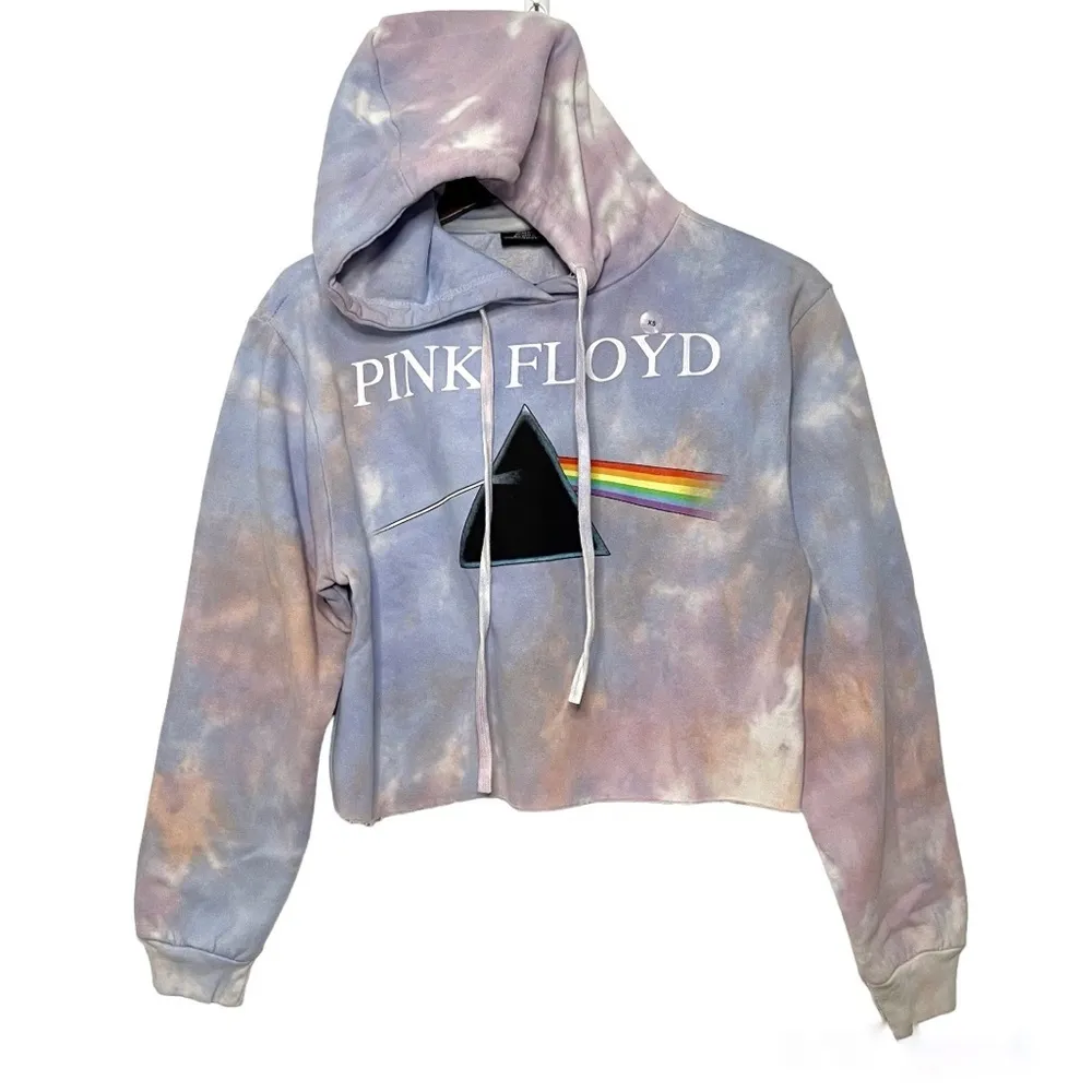 Pink Floyd Tie Dye fleece Cropped Hoodie Sweater size XS / S NWT - Image 10