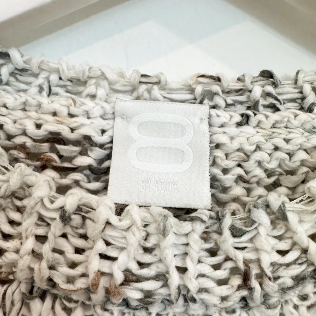 8 by Yoox Crew Neck Multicolor Speckled Knit Sweater Size Small Gray - Image 8