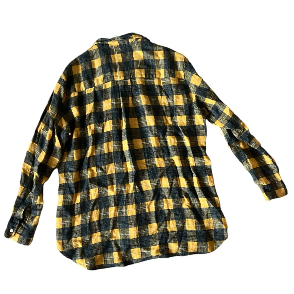 Frank & Eileen Women’s Joedy Boyfriend Fit Linen Flannel Button Down | Small - Image 4