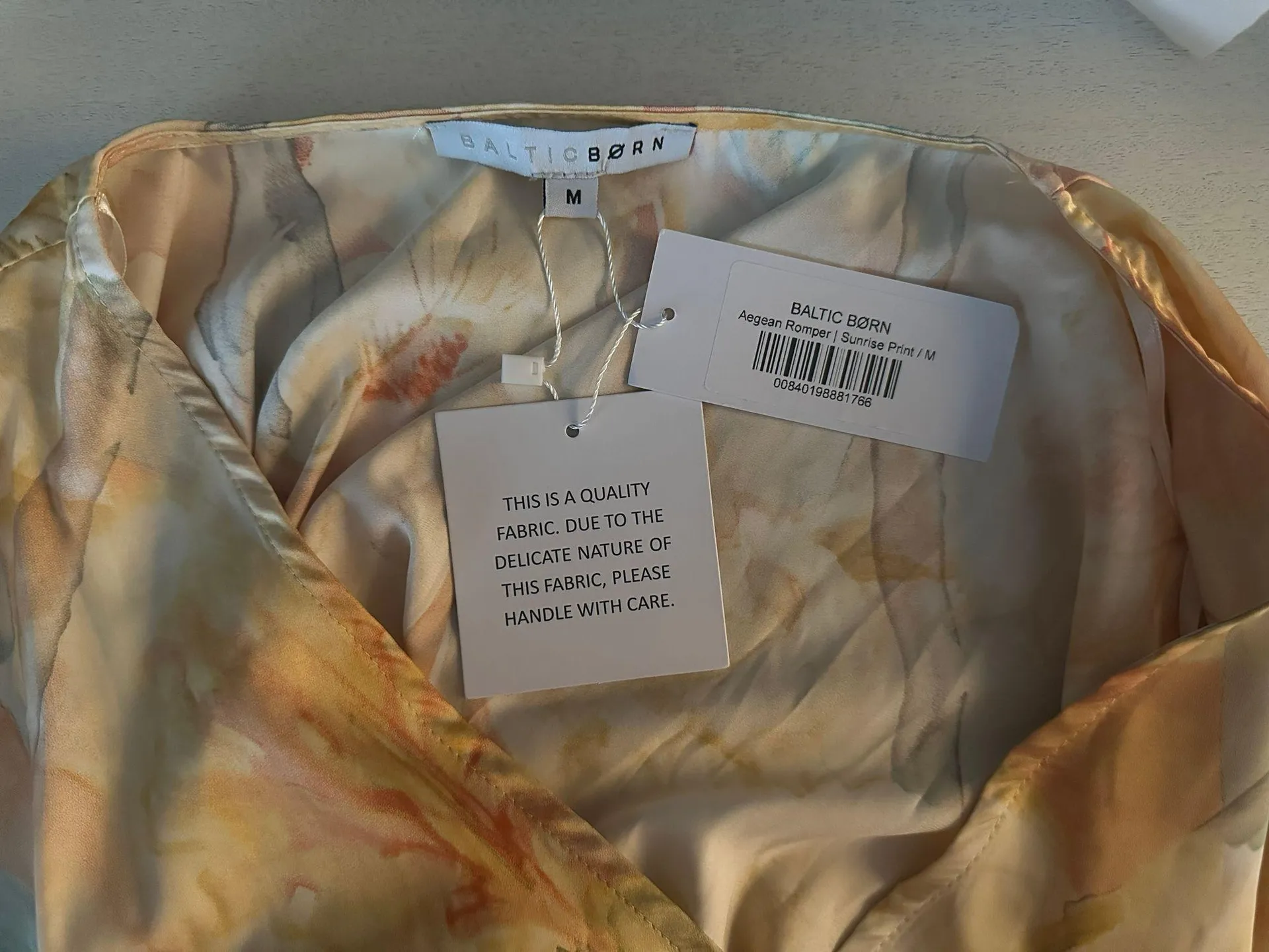 Yellow Print Romper - Image 3