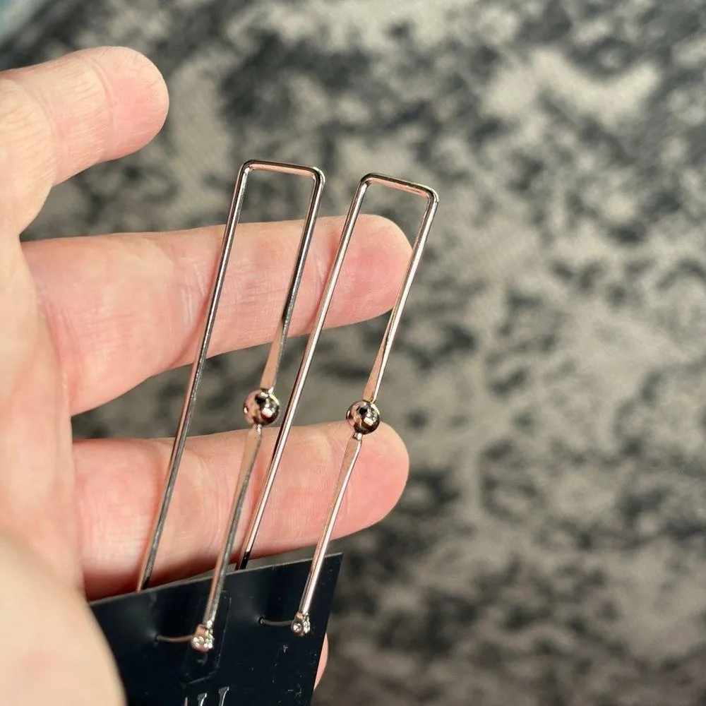 INC International Concepts Gold Minimalist Earrings - Image 3