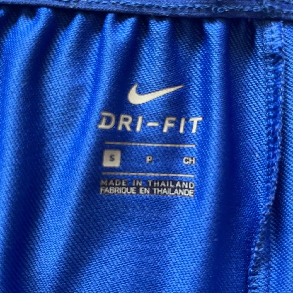 Nike Blue Athletic Shorts with Elastic Waistband Dri-Fit SZ S High-Waist Stretch - Image 8
