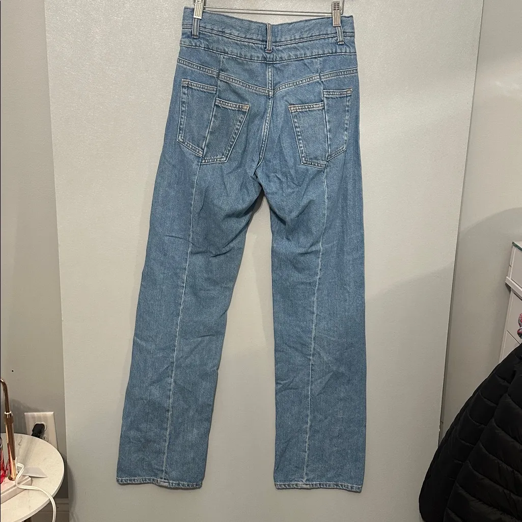 ZARA Two-Tone Straight Leg Jeans‎ - Image 4