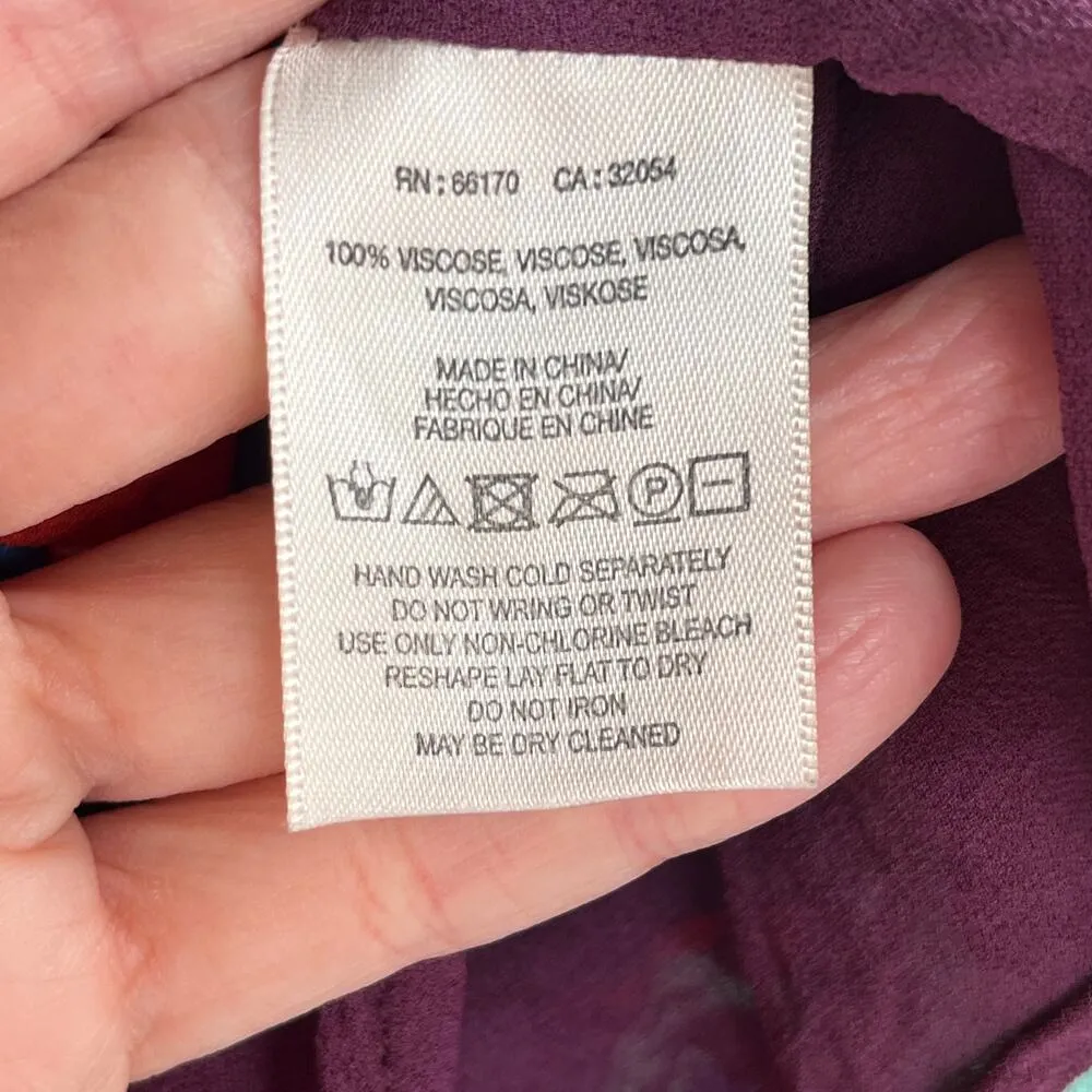 Anthropologie Maeve Colorful Sleeveless Floral Top Size S - Image 8