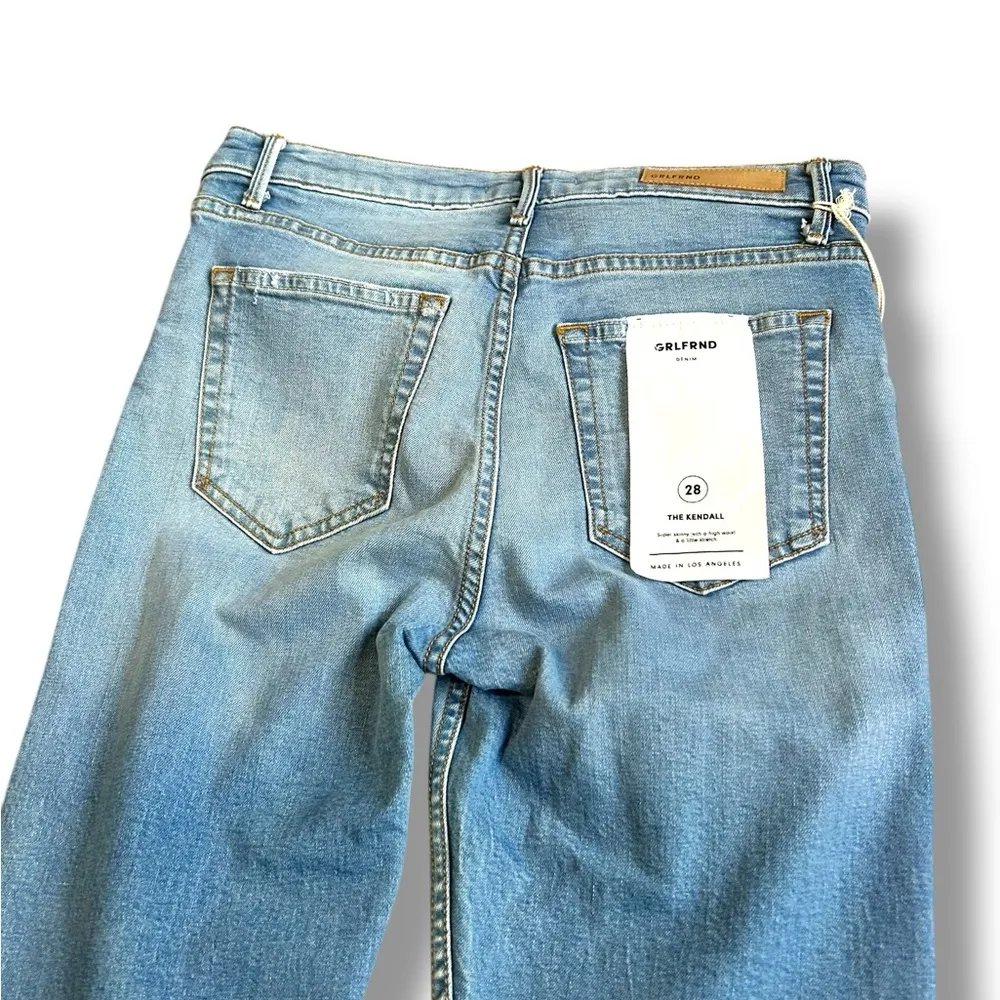 GRLFRND Kendall in Skyline Medium Wash Skinny Jean Size 28 NWT - Image 14