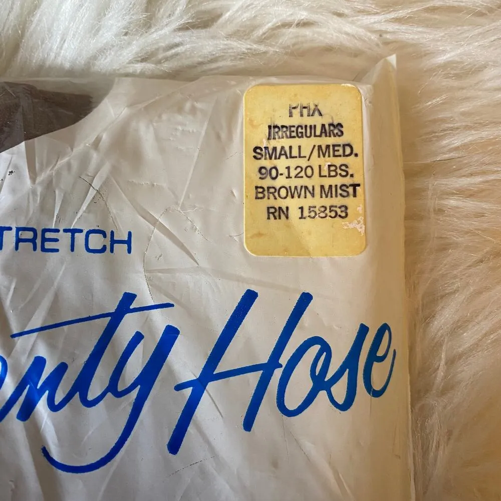 Durham Hosiery Mills Vintage Nylon Panty hose Small/Medium Brown Mist - Image 5