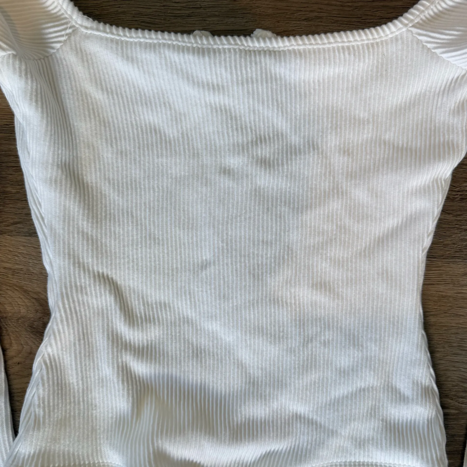 Good American Half-Zip Off Shoulder Bodysuit White - Image 11