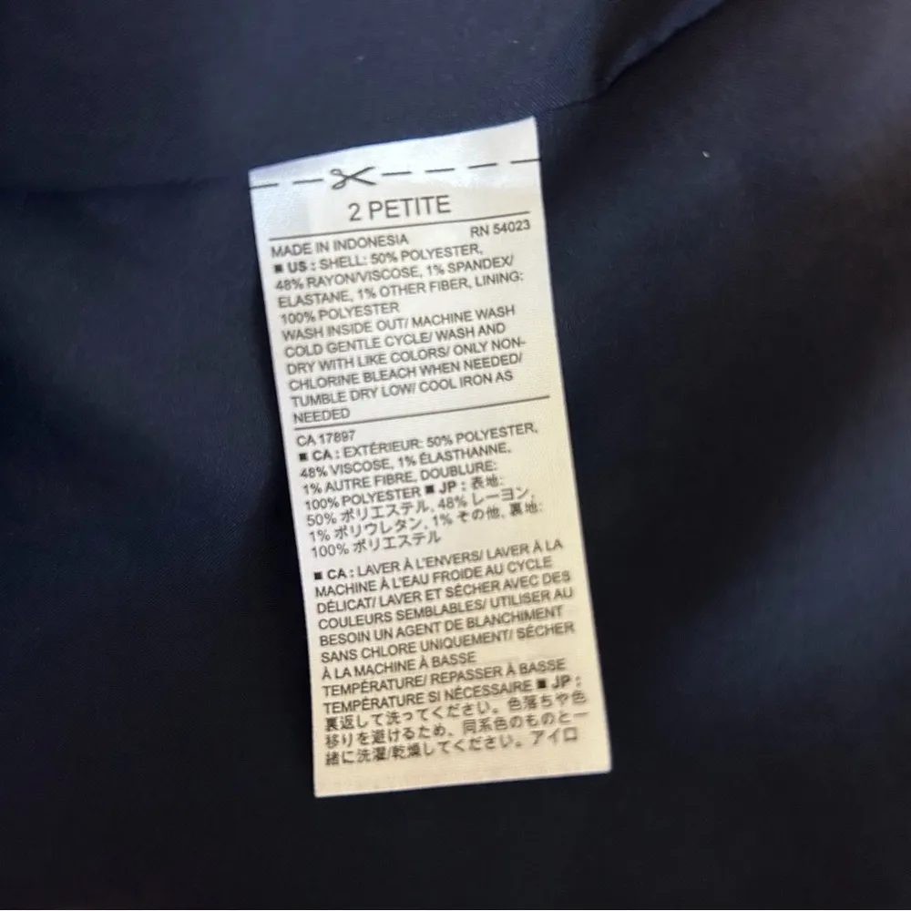 NWT Banana Republic Split Neck Short Sleeve Boucle Sheath Gray Dress Size 2 P - Image 11