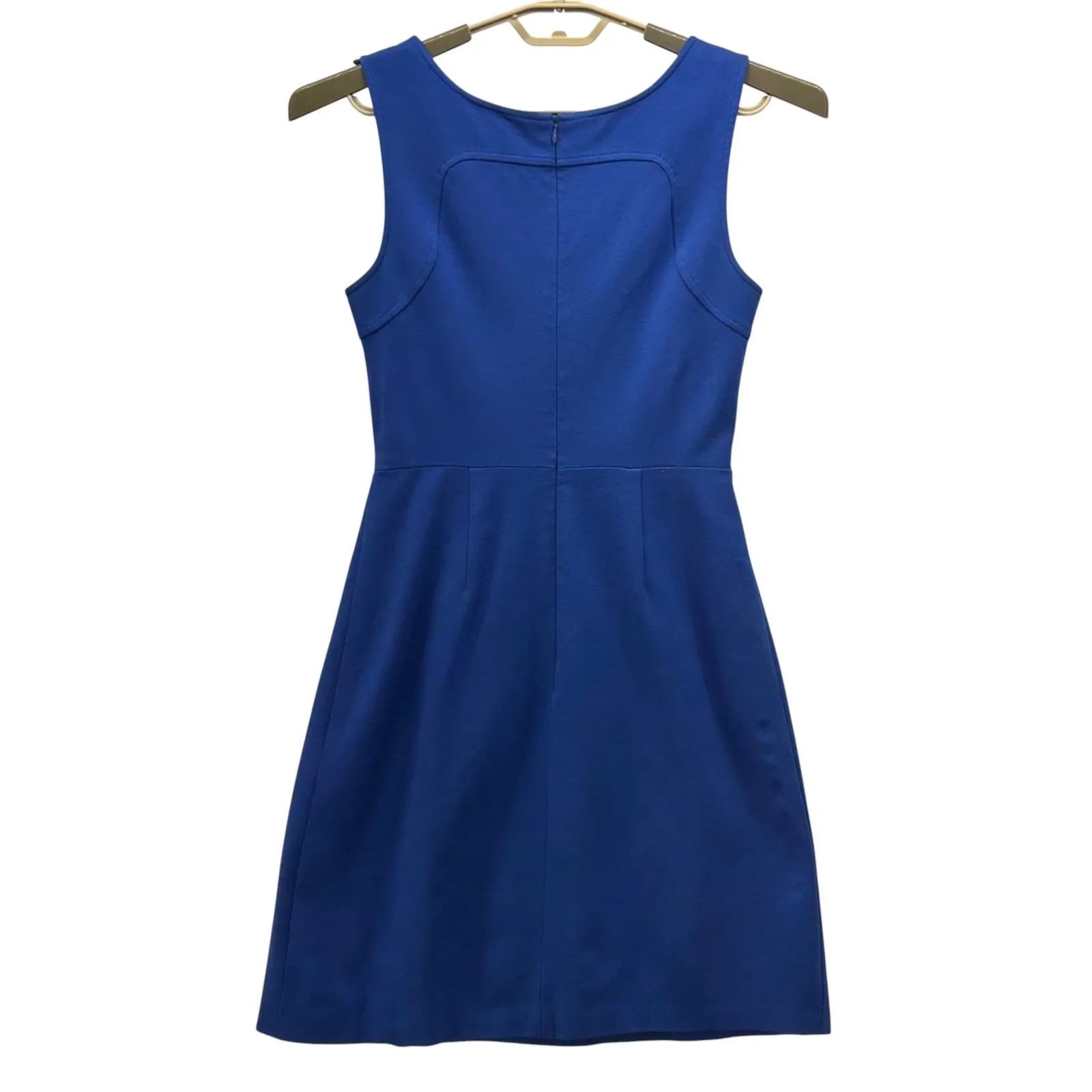 Trina Turk Fit And Flare Party Dress Blue 4 - Image 3