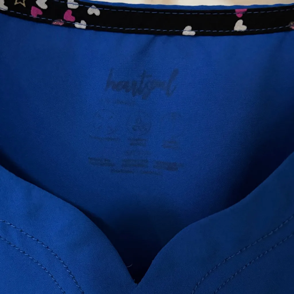 HeartSoul Royal Blue Scrub Top - Image 2