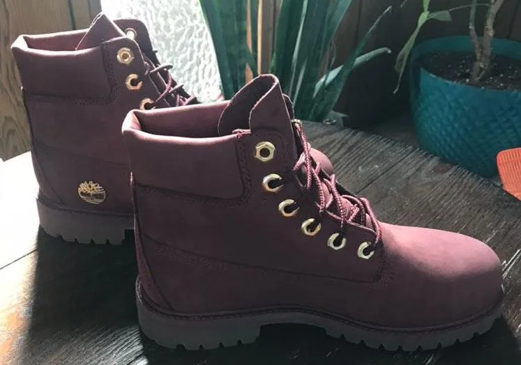 Timberland Maroon  Boots - Image 6