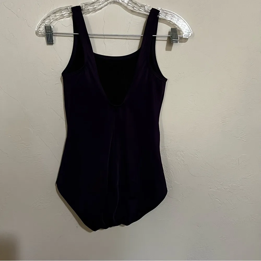BlackBerry Purple Scoop Neck Tugless Sporty One‎ Piece Swimsuit - Image 6