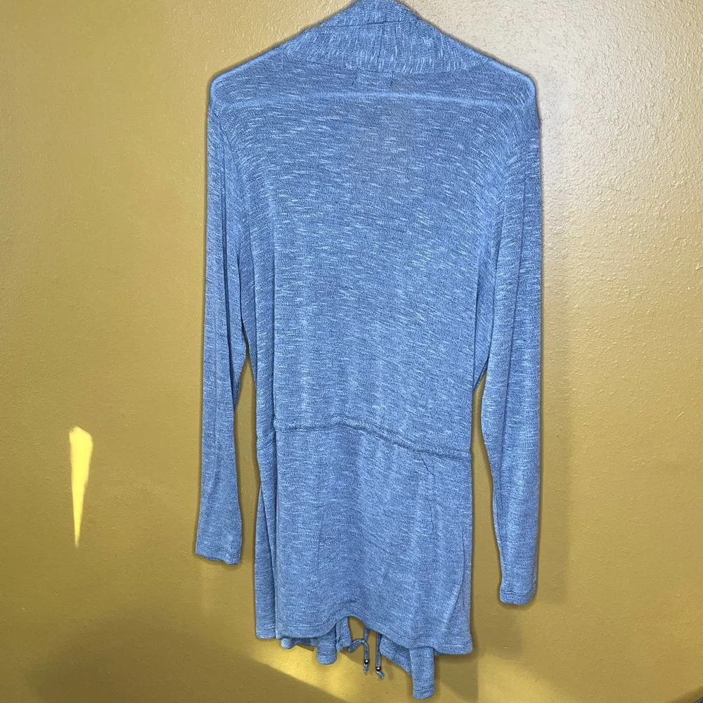 Karen Brooks Gray Tunic Sweater Set, XL - Image 2