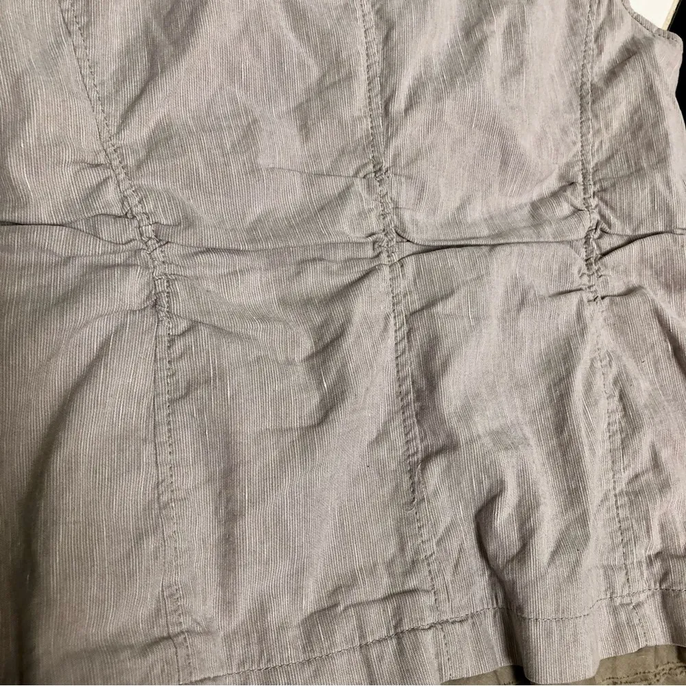 Vintage 90s Escada Sport Vest Safari Vibes Button Front Pockets Khaki Light Grey - Image 9