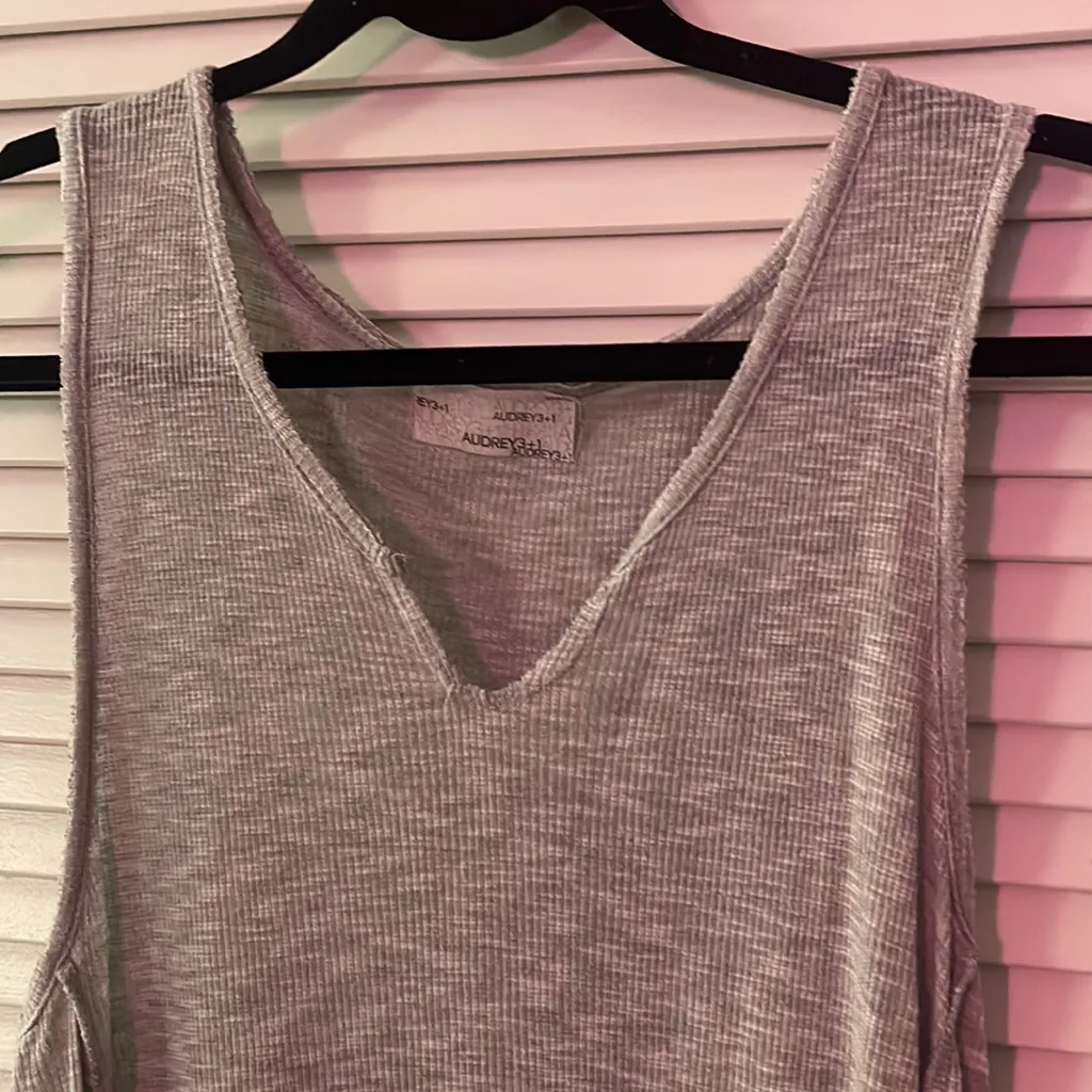 Audrey 3+1 Grey flowy tunic top/dress - Image 2