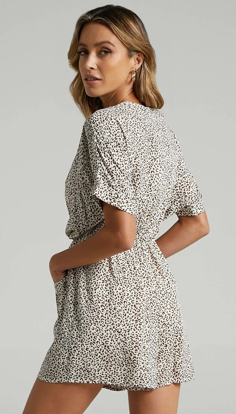 Showpo Playsuit Leopard - Image 4