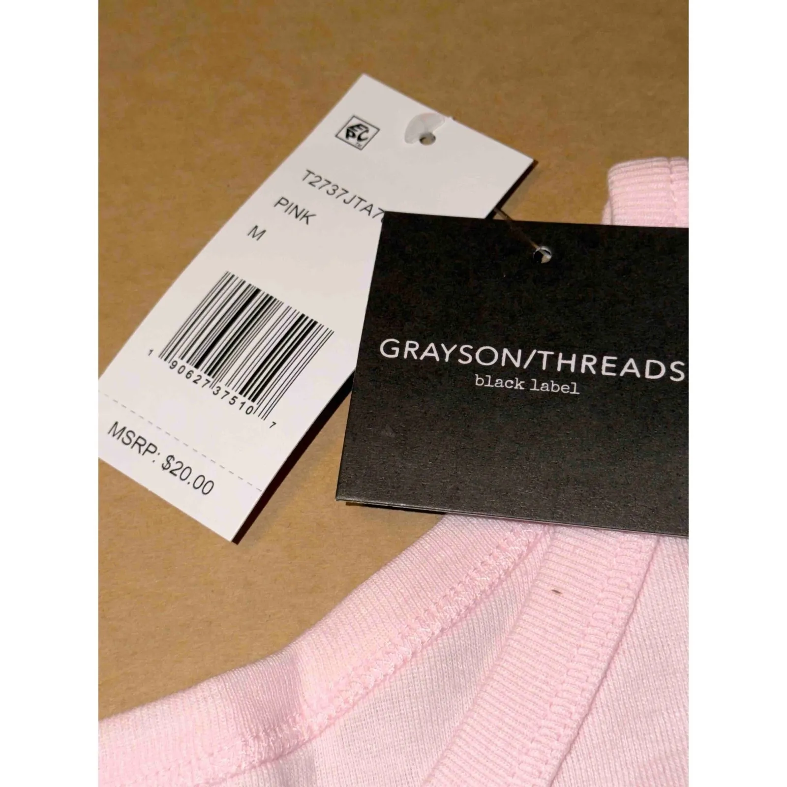 Grayson Threads Pink Butterfly Graphic Los Angeles Tank Top Women's, Size M, NWT - Image 6