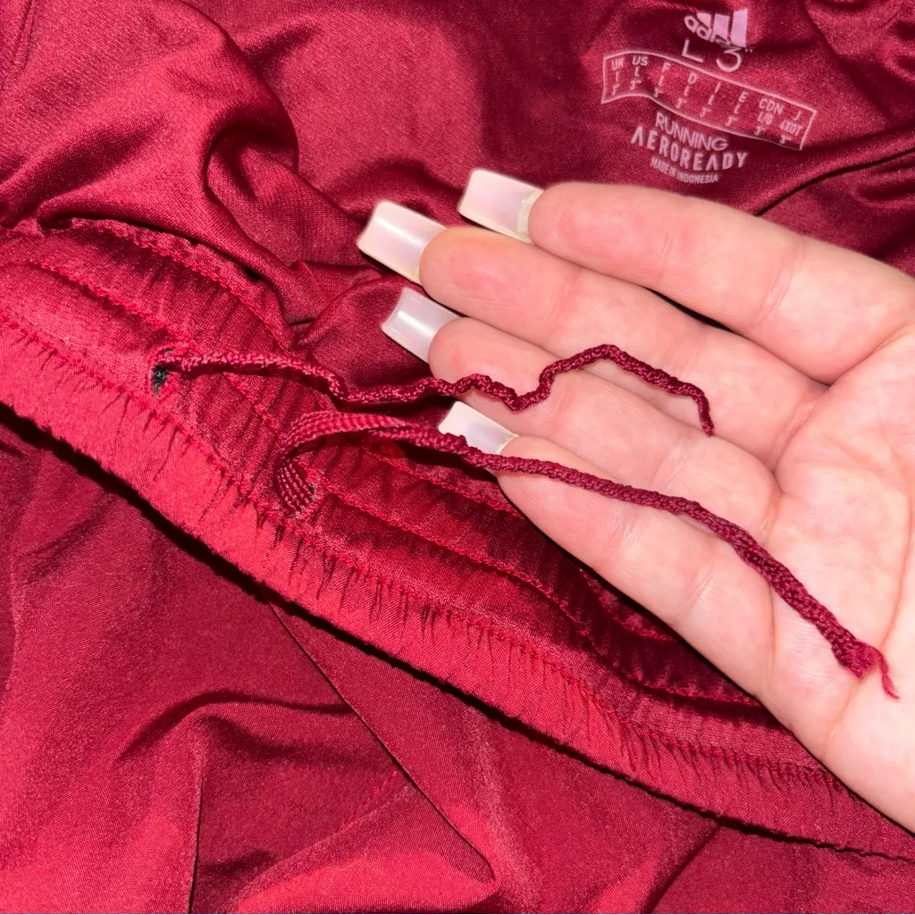 adidas Maroon Athletic Shorts - Image 5